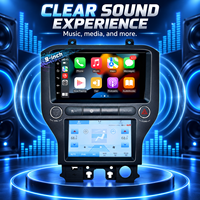 Pour Ford Mustang 2015-2021 : Système d'autoradio DVD avec écran, module de mise à niveau Airplay sans fil RDS, microphone USB, 9 pouces