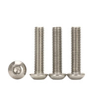 Boulons Allen hexagonaux en acier inoxydable ISO7380 de qualité 10.9 M2 M3 M4 M5 M6 M8 Tailles Vis à bouton à tête creuse en oxyde noir Placage de zinc