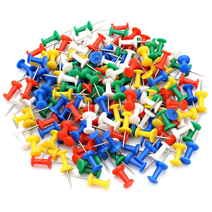 Punaises colorées circulaires en plastique en forme de H pour tableau d'affichage et travaux manuels - Product Image 4