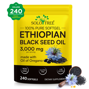 Vente en gros de 240 gélules d'huile de cumin noir éthiopien, sans gluten, complément alimentaire pour la santé de la peau et des cheveux, avec huile d'<span class=keywords><strong>origan</strong></span> HALAL - Product Image 1