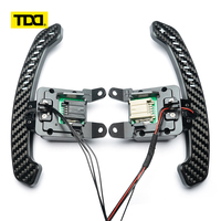 Palancas de Cambio de Marchas Magnéticas LED TDD de Fibra de Carbono y Aleación de Aluminio Estilo RACING para Volante de Cadillac CT4 CT5 Escalade V XT4