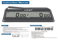 Horloge d'échecs numérique multifonctionnelle Leap PQ9921 à 36 modes, stockage de paramètres personnalisés, horloge d'échecs professionnelle