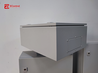 E-ControlCustom OEM Armoire réseau extérieure en acier inoxydable thermolaqué, montage sur poteau, boîtier de télécommunications NEMA4 IP65/IP54