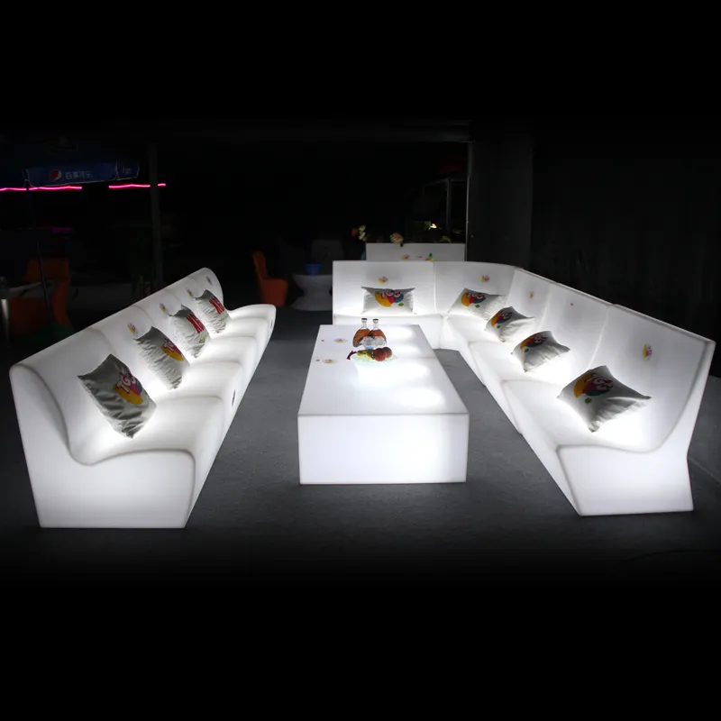 Furnitur Sofa Bar Led klub malam tiup dengan kendali jarak jauh