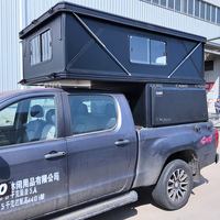 Espaciosa Carcasa de Camioneta con Techo Elevable, Práctico Alojamiento en la Plataforma de la Camioneta para Viajes de Camping al Aire Libre
