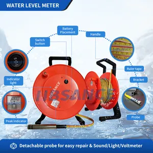 Taşınabilir ve yüksek kaliteli 0-150M ölçüm Dept kuyu su kuyusu derinlik seviyesi ölçer
