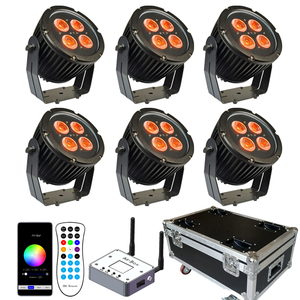 IP65 không thấm nước ngoài trời 4x18W rgbwauv sân khấu đám cưới khách sạn bên tổ chức sự kiện không dây Battery Powered <span class=keywords><strong>LED</strong></span> mệnh đèn - Product Image 1