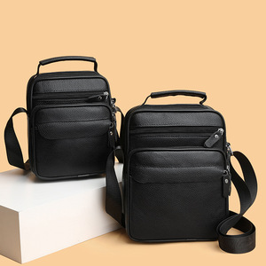 Bolso Cruzado de Piel Genuina de Primera Capa para Hombre, Novedad 2025, Estilo Casual y Moderno, Si - Product Image 3