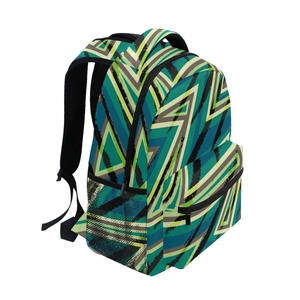 Customs Logo Fashion Waterproof <b>Kids</b> Teenager Student School <b>Backpack</b> Geometric Pattern Bags - Product Image 2