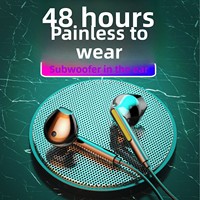 Casque filaire intra-auriculaire 35 mm pour gaming et karaoké avec construction métallique, cordon de 120 mm, basses puissantes et suppression du bruit pour PC