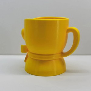 Porte-stylo en plastique jaune en forme de bouquet avec cœur et nœud, thème amour mignon, organisateur de bureau, décoration d'intérieur - Product Image 4
