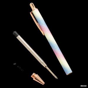 Custom Logo Luxury Retractable Signature Ballpoint <b>Pen</b> Promotional Glitter Sparkly Aluminum Metal <b>Pen</b> Signature Gifts for Office - Product Image 6