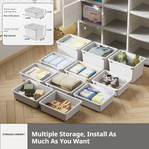 Organisateurs de jouets polyvalents pour enfants avec boîtes de rangement Homw Furniture Store Armoires pour enfants - Product Image 3