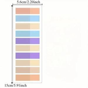 กระดาษโน้ตแบบมีกาวในตัวหลากสีสันแบบโมรันดี ใช้งานง่ายและลอกออกได้ ช่วยจัดระเบียบสำนักงาน-1 ชิ้น ผลิตจากวัสดุ PET - Product Image 2