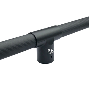 RJXHOBBY RJX4140 Conector en T de Aluminio de 30 mm a 25 mm y 90 Grados para Drones, Abrazadera Reductora de Tubo de Carbono, Adaptador Negro - Product Image 4
