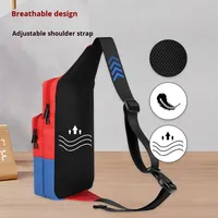 Sac de rangement portable en nylon imperméable et durable de 7 pouces avec fermeture éclair, grande capacité, classique et décontracté, personnalisable avec logo, pour Switch 2
