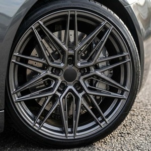 Jantes en alliage forgé 21 22 pouces à rayons croisés Graphite foncé 5x112 Concave Neuves pour M8 M5 G90 Mercedes <span class=keywords><strong>AMG</strong></span> Aftermarket - Product Image 4