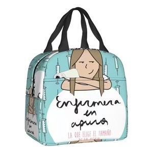 Sac à déjeuner isotherme en polyester à motif de dessin animé pour soins médicaux, doublure en feuille d'aluminium, meilleur cadeau pour garçons et filles pour l'école - Product Image 2