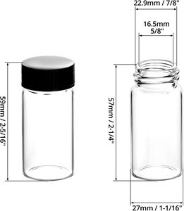 Fabricante de Envases de Vidrio, Frascos de Vidrio Herméticos a Prueba de Niños, Paquete de 5, para Bebés, con Tapa de Aluminio de Color - Product Image 6