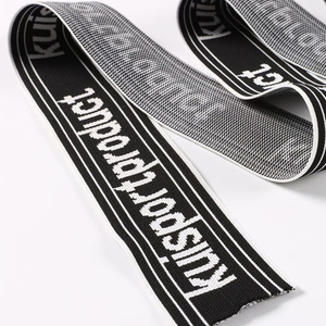 Biểu Tượng Tùy Chỉnh In Jacquard Nylon Vải Băng Đàn Hồi Túi Xách Túi Dây Đeo Chữ Thiết Kế Xương cá Sọc Mô Hình Cho Nhà - Product Image 3