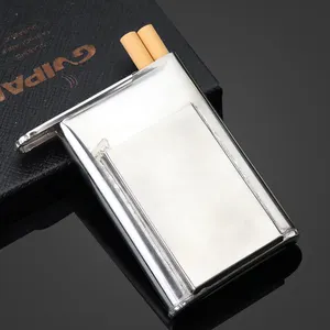 Draagbare Metalen Sigarettenkoker Voor Reizen Slide Type Tabak Opbergdoos Gift Voor Rokers
