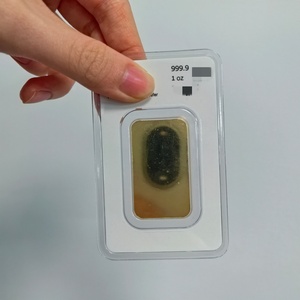 Nuova Lingotto d'Oro Placcato in Ottone da 1 UNZA (1oz) con Numero di Serie, Artigianato Metallico Svizzero, Lingotto Solido in Oro 24k - Product Image 6