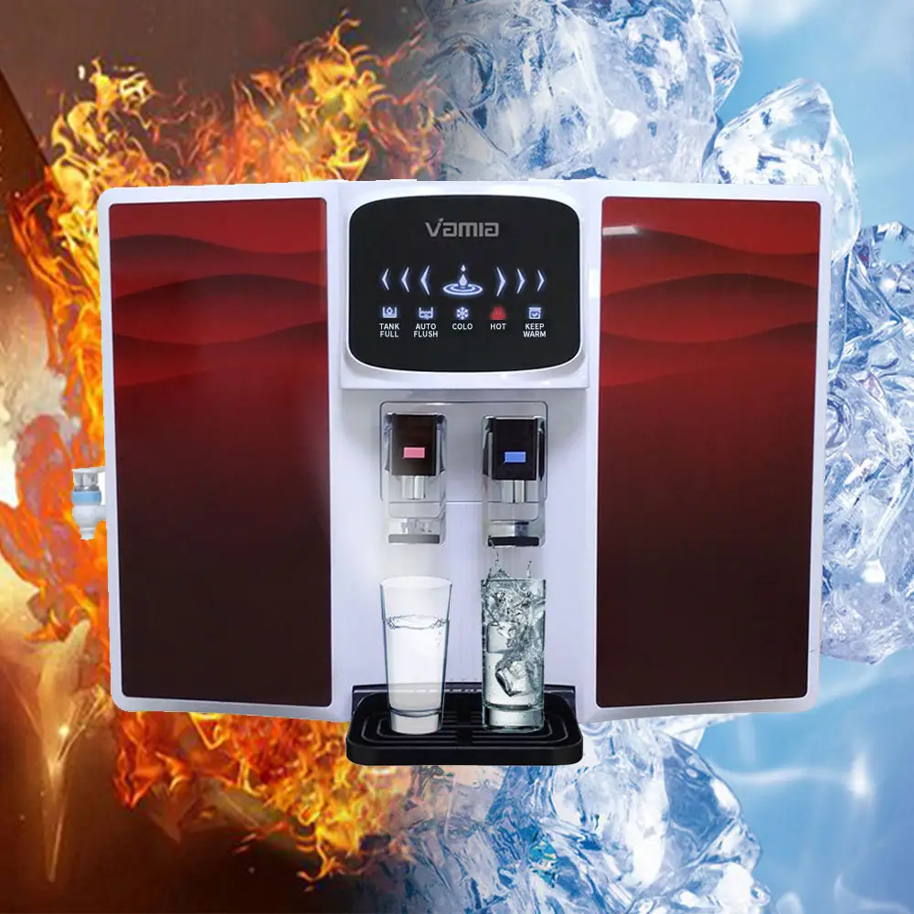 Vamia — purificateur d'eau pour boisson, 100 gallons, 5 étapes, filtre ro, purificateur d'eau chaude et froide