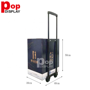 Có thể tái chế các tông sóng Draw-Bar hộp Xe đẩy trường hợp tại chỗ màu POS hiển thị thương mại hiển thị giấy hiển thị với gót - Product Image 6