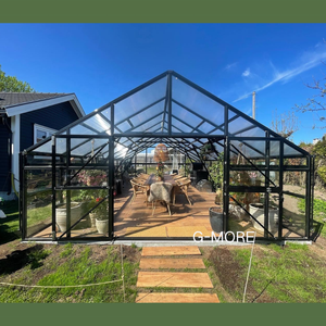DIY Extérieur Jardin Bâtiment Aluminium Victorien Commercial Diy Lean to Glass Jardin <span class=keywords><strong>Serre</strong></span> Arrière-cour Utilisé pour la Vente - Product Image 1