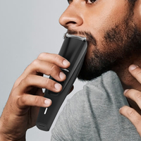 Tondeuse à cheveux sans fil portable de précision à faible bruit, à longueur réglable, alimentée par batterie, pour hommes, usage hôtelier et domestique