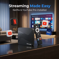 TV BOX HS86 Android Mini 13 RK3528 Double Wi-Fi avec télécommande vocale Bluetooth, Android 14 OS, Boîtier décodeur 4K pour streaming, Fourniture directe usine