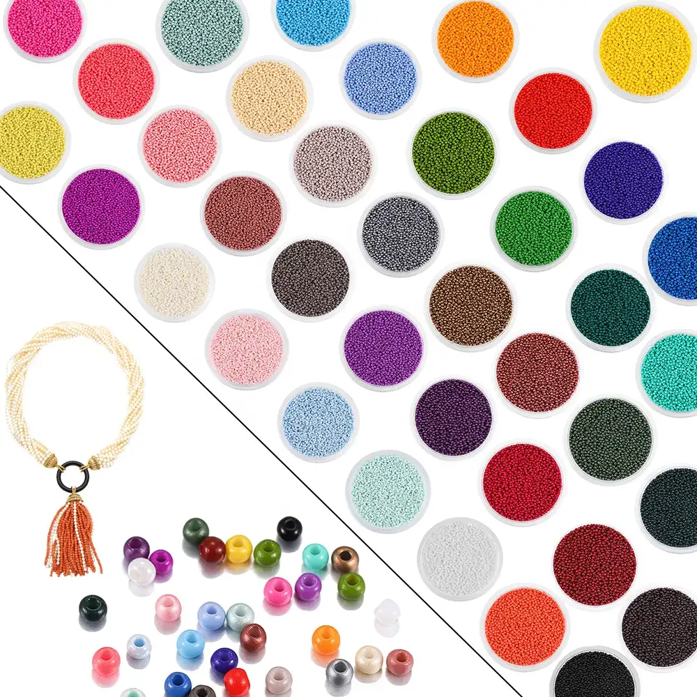 1200pcs Get Free 600pcs Delica beads Czech Glass Seed Beads Small Round Loose Bead DIY Jewelry Making Earrings Bracelet