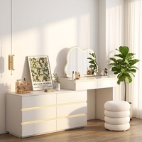 Table de toilette moderne avec miroir pour salon, vente chaude, fabrication directe usine, support OEM&ODM