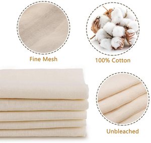 Toiles à fromage pour filtrer, cuisiner, 100% coton non blanchi, toiles à fromage, mousseline pour la cuisine et la fabrication de fromage - Product Image 2