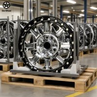 Rines Forjados de Alto Rendimiento DW con Acabado Cromado y Beadlock de 17, 18, 20 y 22 Pulgadas, Compatibles con Ram 2500, Rines y Llantas de Aleación Personalizadas para Trabajo Pesado