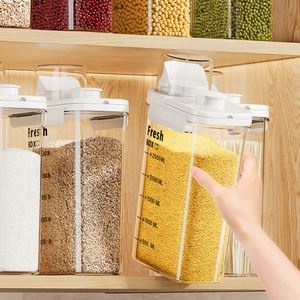 Transparent <b>Plastic</b> Food Grade <b>Storage</b> Jar with Lid Household Fresh-Keeping Grain <b>Storage</b> <b>Box</b> - Product Image 1