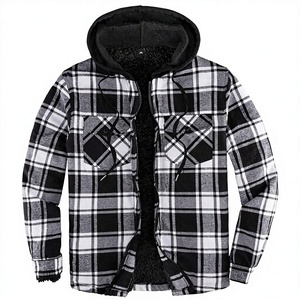 Chaqueta de Forro Polar Delgado para Hombre con Forro de Algodón, Cierre de Cremallera con Logotipo Frontal, Abrigo Casual de Invierno - Product Image 1