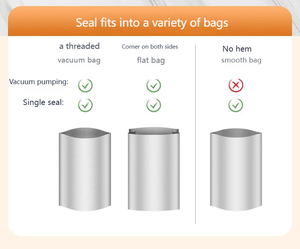 Machine d'emballage sous vide alimentaire à affichage numérique étanche, petite machine de scellage automatique multifonctionnelle en plastique - Product Image 5