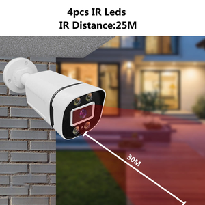 Caméra IP de sécurité domestique POE Bullet CCTV réseau, étanche, vision nocturne couleur, détection de mouvement humain, 4MP, 5MP, 8MP - Product Image 4