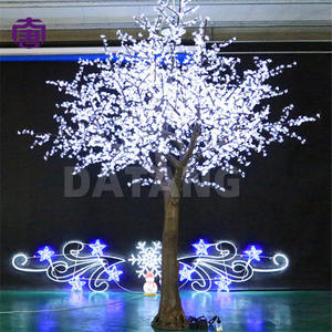 Arbre lumineux LED en PVC imperméable aux couleurs vives en forme de cerisier pour jardin, centre commercial, place publique, événementiel, éclairage décoratif à vendre - Product Image 4