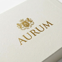 Boîte d'emballage en carton noir avec feuille d'or de luxe, insert en mousse EVA, logo personnalisé, boîte de rangement et de présentation, boîte cosmétique
