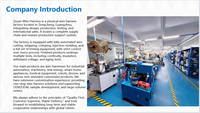 Harnais de câbles industriels blindés tressés flexibles, assemblage de câbles sur mesure robuste avec connecteur circulaire étanche