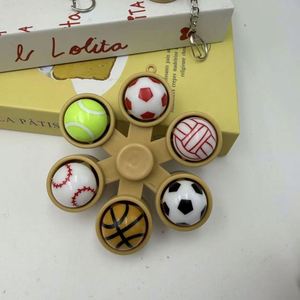 2026 Hot Sale Stress Relief Toy Keychain Dumpling Squishy <b>Ball</b> Dumpling Keychain Finger Spinner with <b>Led</b> Light Squeeze Toy - Product Image 5