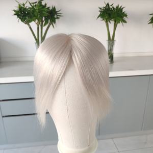 Kül sarı saç adet yüksek kalite avrupa İnsan saç <span class=keywords><strong>toppers</strong></span> inceltme saç - Product Image 6