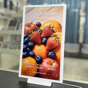 Reproductor de publicidad LCD de 15,6 pulgadas con soporte para suelo, etiqueta electrónica de alta resolución de 1920 × 1080 para exhibición de menús de restaurantes - Product Image 1