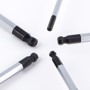 Hex Bit <b>Screwdriver</b> Set 5 Pc Magnetic Tip Industrial Grade Chrome Finish Anti Slip Handle - Product Image 2