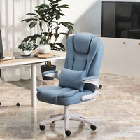 Chaise de bureau ergonomique pivotante en cuir et tissu moderne, réglable en hauteur, prix de gros