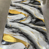 Plaque de marbre UV 1220x2600mm 3mm - Transfert thermique ordinaire - Pierre microcristalline - Revêtement mural sans colle