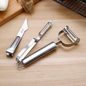 Stainless Steel Peeler <b>Set</b> 3-Piece Kitchen <b>Tool</b> for Fruit and Vegetable Peeling <b>Hand</b> Wash Only - Product Image 1