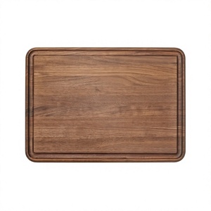 Planche à découper en bois d'acacia durable à finition naturelle, grande taille, avec poignée en bois, forme rectangulaire, épaisseur 2,0 cm, passe au lave-vaisselle, multi-usages - Product Image 3